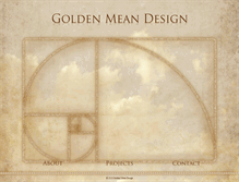 Tablet Screenshot of goldenmeandesign.com